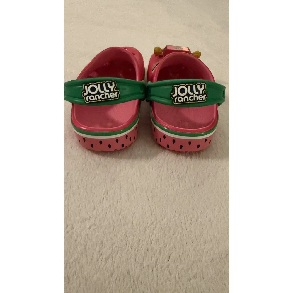 Crocs Jolly Rancher Limited Edition Pink Watermelon Clogs Size 9C Kids Sandals